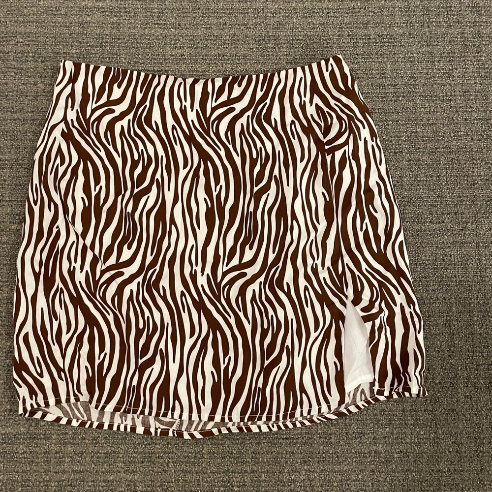 Zebra mini skirt!